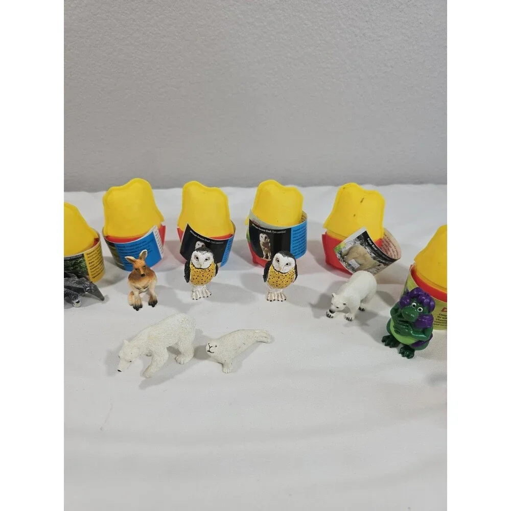 Yowie Animal Figures Lot of 11 w/ 9 Capsules - Owl, Panda, Polar Bear, and More!
